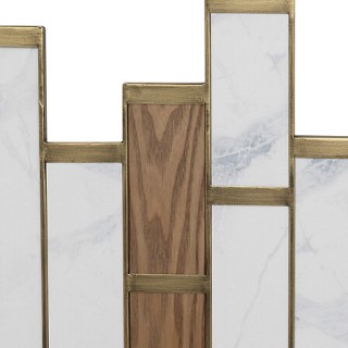 Διακοσμητικό Τοίχου 96 x 1,5 x 74,5 cm με Εφέ Μαρμάρου & Ξύλου 2057...