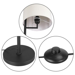 BAKAJI Μοντέρνα Επιδαπέδια Λάμπα Σχεδιασμού με Υφασμάτινο Καπέλο E2... BAKAJI Μοντέρνα Επιδαπέδια Λάμπα Σχεδιασμού με Υφασμάτινο Καπέλο E2...