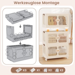 Costway Μεγάλος Πτυσσόμενος Πλαστικός Αποθηκευτικός Κάδος με Διαφαν... Costway Μεγάλος Πτυσσόμενος Πλαστικός Αποθηκευτικός Κάδος με Διαφαν...