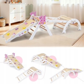 Costway Σετ Αναρρίχησης 4 κομματιών με Τσουλήθρα, Καμπυλωτή Αναρρίχ... Costway Σετ Αναρρίχησης 4 κομματιών με Τσουλήθρα, Καμπυλωτή Αναρρίχ...