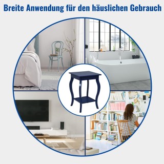 Costway Σύνολο 2 Τραπεζιών Πλευρικής Στήριξης με Διπλά Ράφια Αποθή... Costway Σύνολο 2 Τραπεζιών Πλευρικής Στήριξης με Διπλά Ράφια Αποθή...