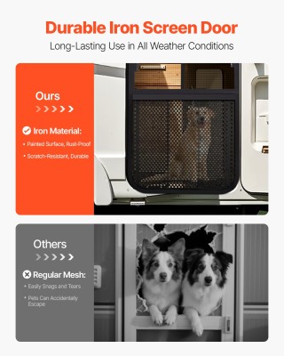 VEVOR Ρυθμιζόμενη Προστασία Πόρτας RV για Κατοικίδια, 558.8–800 mm ...