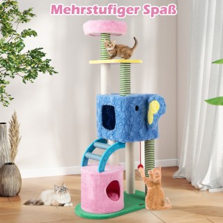 Costway Πολυεπίπεδος Πύργος Γάτας με Σπήλαια και Μαλακό Κρεβάτι PV1...