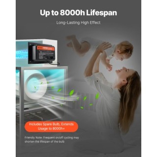 VEVOR Σύστημα Καθαρισμού Αέρα HVAC για Όλο το Σπίτι με Λάμπα UV 72W...