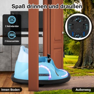 Costway Ηλεκτρικό Αυτοκινητάκι για Μικρά Παιδιά 12V με Ασύρματο Χει...