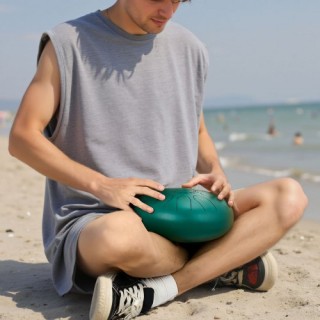 VEVOR Χάλκινο Τύμπανο 25.4cm, 11 Νότες, C Μείζονα, Πράσινο GSGLSGSG...