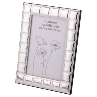 Galileo Ασημένια Κορνίζα Τραπέζης με Γεωμετρικό Σχέδιο για Φωτογραφ...