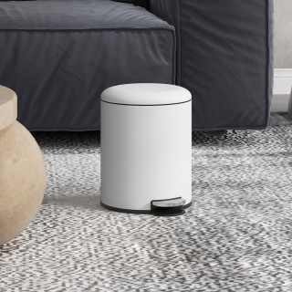 HOMCOM Κάδος Απορριμμάτων με Πεντάλ 5L με Καπάκι Απαλής Κλεισίματος... HOMCOM Κάδος Απορριμμάτων με Πεντάλ 5L με Καπάκι Απαλής Κλεισίματος...