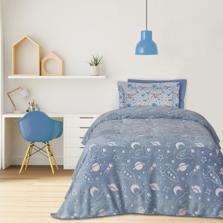 DAS KIDS Κουβέρτα Fleece 160x220 - Μπλε & Λευκό 420588104899 DAS KIDS Κουβέρτα Fleece 160x220 - Μπλε & Λευκό 420588104899