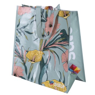 Galileo Πράσινη Borsa Shopper Botanico 45x25x45 από τη Satur 2187996