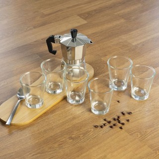 Galileo Σετ 6 ποτηράκια καφέ 90 ml από γυαλί Espressino 5910644