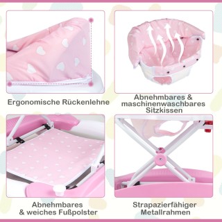 Πολυλειτουργική Περπατούρα 6 σε 1 με Αφαιρούμενη Παιχνιδόκουτα & Ρο...