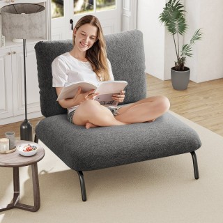 Costway Μεγάλη Πολυθρόνα Ακτινών 92 x 97 x 82 εκ  με Ευρύ & Βαθύ Κά...