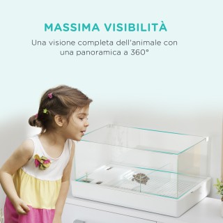 PawHut Λευκή Δεξαμενή για Χελώνες με Φίλτρο, 51x31x25.5 εκ. D40-030... PawHut Λευκή Δεξαμενή για Χελώνες με Φίλτρο, 51x31x25.5 εκ. D40-030...