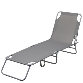 Galileo Πτυσσόμενη ξαπλώστρα παραλίας με ατσάλινη δομή Portofino Es...