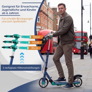 Costway Αναδιπλούμενο Πατίνι με 2 Φωτιζόμενες Ρόδες, Σταντ και Ρυθμ... Costway Αναδιπλούμενο Πατίνι με 2 Φωτιζόμενες Ρόδες, Σταντ και Ρυθμ...