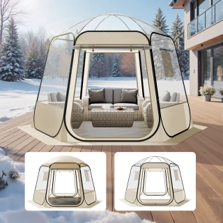 VEVOR Transparent Bubble Tent 3.05 x 2.75 m with Panoramic View JGZ109... VEVOR Transparent Bubble Tent 3.05 x 2.75 m with Panoramic View JGZ109...