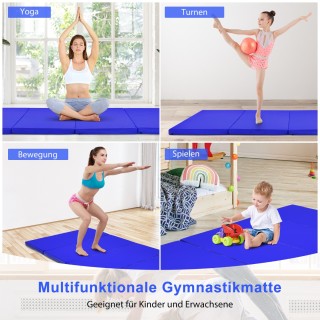 Costway Πτυσσόμενο Στρώμα Γυμναστικής με Επένδυση EPE και Αντιολισθ...