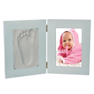 BAKAJI Διπλή Κορνίζα Φωτογραφιών με Ζυμαρικά Μοντελοποίησης 250 γρ ...