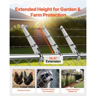 VEVOR Σετ 10 Προεκτάσεων Συρματοπλέγματος 37,6 εκ. για Αλυσίδες Φρά... VEVOR Σετ 10 Προεκτάσεων Συρματοπλέγματος 37,6 εκ. για Αλυσίδες Φρά...