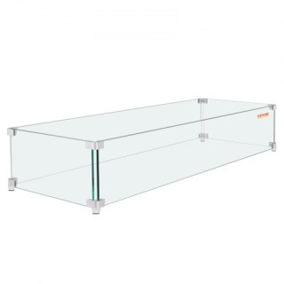 VEVOR Προστατευτικό Ανέμου για Τζάκι 38x10.5x6 εκ. από Σκληρυμένο Γ... VEVOR Προστατευτικό Ανέμου για Τζάκι 38x10.5x6 εκ. από Σκληρυμένο Γ...