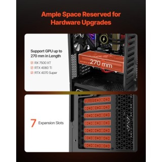 VEVOR Κουτί Υπολογιστή για Gaming μεσαίου μεγέθους - 4 x 120mm Ανεμ... VEVOR Κουτί Υπολογιστή για Gaming μεσαίου μεγέθους - 4 x 120mm Ανεμ...