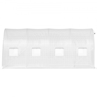 VEVOR Θερμοκήπιο Σήραγγας 15x7x7 ft με Γαλβανισμένους Στύλους, 2 Πό...