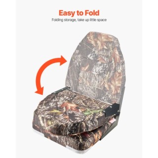 VEVOR Κάθισμα Βάρκας Υψηλής Πλάτης με Σφουγγάρι Καμουφλάζ ZDCZYGKB2...