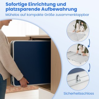 Costway Φορητό Πτυσσόμενο Μίνι Σετ Επιτραπέζιας Αντισφαίρισης 120 x...