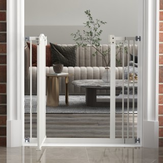 PawHut  Επεκτάσιμο Πόρτα Ασφαλείας για Σκύλους με 2 Κλειδώματα και ...