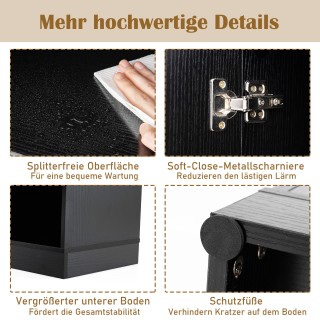 Costway Μπουφές Κουζίνας με 3 Πόρτες & Ανοιχτά Ράφια, Ψηλό Ντουλάπι... Costway Μπουφές Κουζίνας με 3 Πόρτες & Ανοιχτά Ράφια, Ψηλό Ντουλάπι...