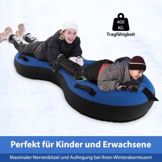 Costway Ανθεκτικό έλκηθρο 200 cm με φουσκωτό ελαστικό για 2 άτομα -...