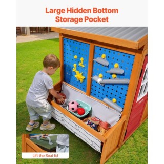 VEVOR Ξύλινο Παιδικό Σπιτάκι Κέδρου με Φωλιά Πουλιών, Κουδούνι και ... VEVOR Ξύλινο Παιδικό Σπιτάκι Κέδρου με Φωλιά Πουλιών, Κουδούνι και ...