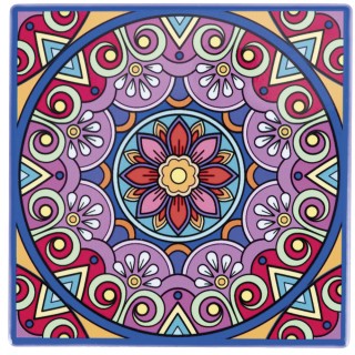 Galileo Σετ 12 τμχ Διακοσμητικό Πλακίδιο 20x20 εκ από Κεραμικό με Υ...