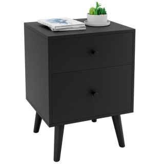 Costway Κομοδίνο με 2 Συρτάρια και Σταθερά Πόδια από Καουτσούκ Ξύλο... Costway Κομοδίνο με 2 Συρτάρια και Σταθερά Πόδια από Καουτσούκ Ξύλο...