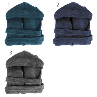 Galileo Ανδρικό πολυτελές μπουρνούζι μεγέθους L σε βαμβάκι με κουκο... Galileo Ανδρικό πολυτελές μπουρνούζι μεγέθους L σε βαμβάκι με κουκο...