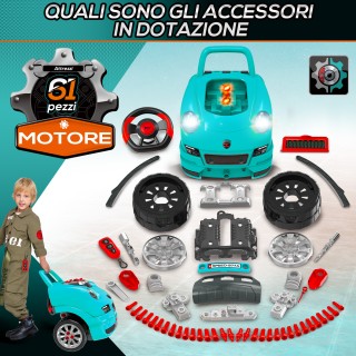 HOMCOM Εργαστήριο Φορτηγού Παιχνίδι για Παιδιά 3-5 Ετών με 61 Κομμά...