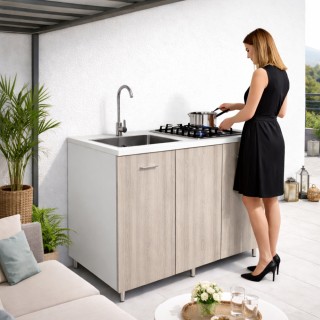 Shally Dogan Πλήρης Κουζίνα Δρυς με Εστία 4 Καυστήρων και Νεροχύτη... Shally Dogan Πλήρης Κουζίνα Δρυς με Εστία 4 Καυστήρων και Νεροχύτη...