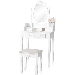 Shally Dogan  Τουαλέτα Trucco Elena με Καθρέφτη και Σκαμπό Φώτα Led...
