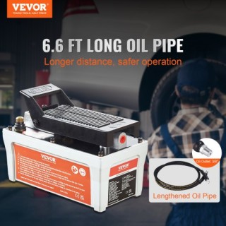 VEVOR Υδραυλική Αντλία Αέρος 10,000 PSI, 1/2 Γαλ, Γκρι  HSMJTELECTR...