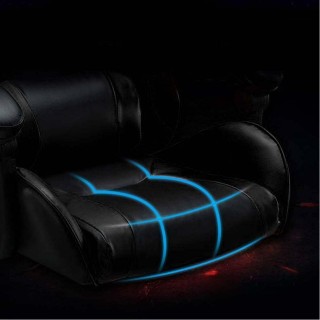 BAKAJI Μαύρη Καρέκλα Gaming με Μαξιλάρι Στήριξης Κεφαλής και Οσφυϊ... BAKAJI Μαύρη Καρέκλα Gaming με Μαξιλάρι Στήριξης Κεφαλής και Οσφυϊ...