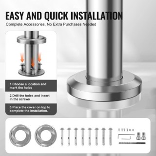 VEVOR Κουπαστές 100cm για Εξωτερικά Σκαλοπάτια, Βεράντα, Κατάλληλο... VEVOR Κουπαστές 100cm για Εξωτερικά Σκαλοπάτια, Βεράντα, Κατάλληλο...