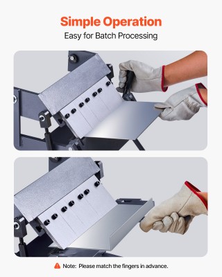 VEVOR Φρένο Κάμψης Λαμαρίνας 20 Ga με 5 Δάχτυλα 0-135° FDSWQZDQFDSW...