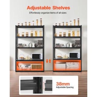 VEVOR Ράφια Αποθήκευσης 5 Επιπέδων 18 Β x 48 Π x 78 Υ για Γκαράζ JS...