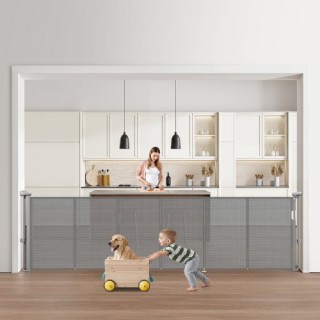 VEVOR Επεκτάσιμη Παιδική Πύλη 87 εκ., Έως 280 εκ., Γκρι Μεταξένιο Υ... VEVOR Επεκτάσιμη Παιδική Πύλη 87 εκ., Έως 280 εκ., Γκρι Μεταξένιο Υ...