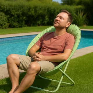 BAKAJI Πτυσσόμενη Καρέκλα Moon Σκηνοθέτη Χαλάρωσης Εργονομική Σαλβί... BAKAJI Πτυσσόμενη Καρέκλα Moon Σκηνοθέτη Χαλάρωσης Εργονομική Σαλβί...