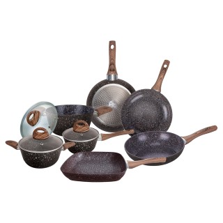 Galileo Σετ Μαγειρικών Σκευών 10 Τεμαχίων με Εσωτερική Κεραμική Αντ... Galileo Σετ Μαγειρικών Σκευών 10 Τεμαχίων με Εσωτερική Κεραμική Αντ...