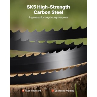 VEVOR Λεπίδα Ταινιοπρίονου 1511 mm, 6 TPI, SK5 Ανθρακοχάλυβας, 6.35...