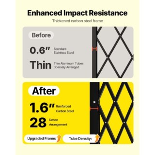 VEVOR Πτυσσόμενη Ασφαλείας Πόρτα 145.67 x 63.19 in GZSZDAQM6339UOO5...