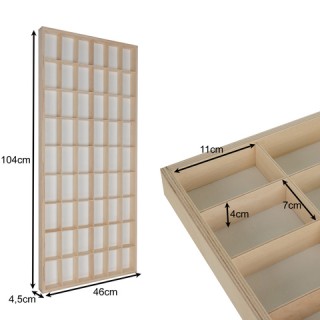 Kruzzel Ραφιέρα από Ξύλο με 54 Θέσεις για Μικρές Κούκλες – Ασφαλής,... Kruzzel Ραφιέρα από Ξύλο με 54 Θέσεις για Μικρές Κούκλες – Ασφαλής,...